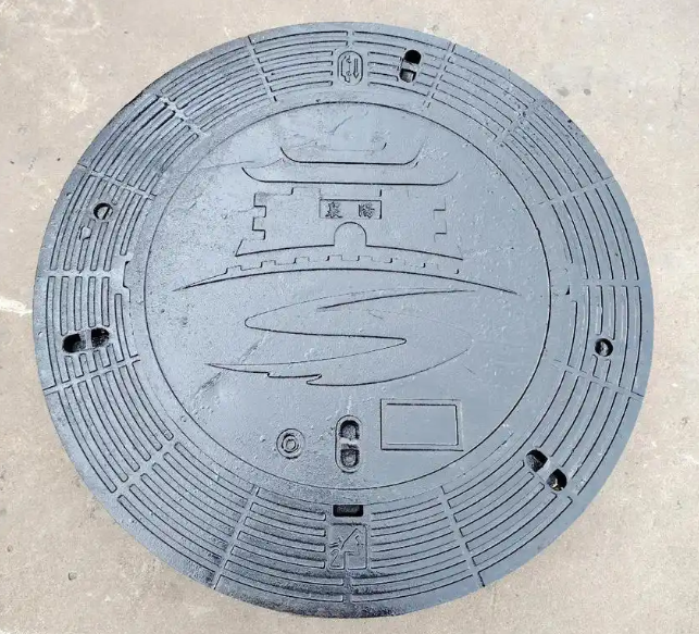 雨花台球墨铸铁井盖定制款展示